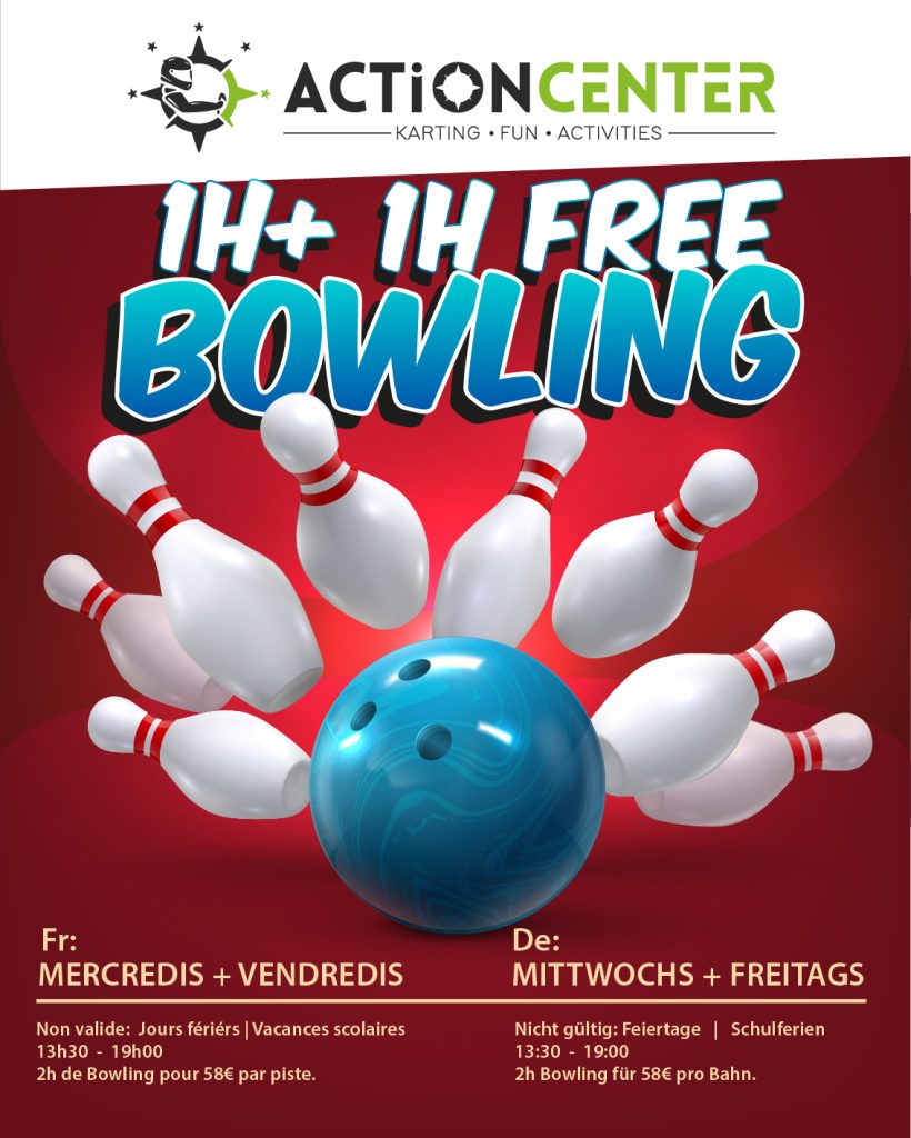 Bowling 1h + 1h free Insta 2024